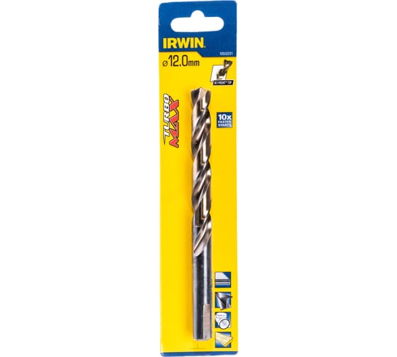 Сверло Turbomax (12х151 мм) по металлу Irwin 10502231