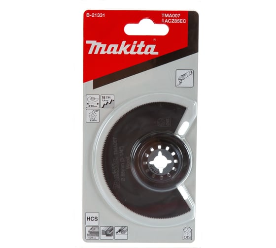 Насадка пильная сегментированная по дереву (85 мм) Makita B-21331