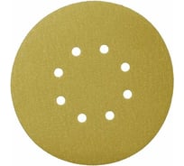 Диск шлифовальный на бумажной основе 58 Gold ALO 125 мм, 8 отверстий, Р120, 100 шт SANDWOX 58.125.120.08