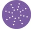 Диск шлифовальный на пленочной основе 328 Purple Zirconia 225 мм, 24 отверстия, Р240, 50 шт SANDWOX 328.225.240.24 1