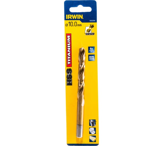 Сверло Titanium (10х133 мм) по металлу Irwin 10502599