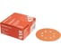 Диск шлифовальный на бумажной основе 518 Orange Ceramic Р240, 125 мм, 8 отверстий, 50 шт SANDWOX 518.125.240.08 1