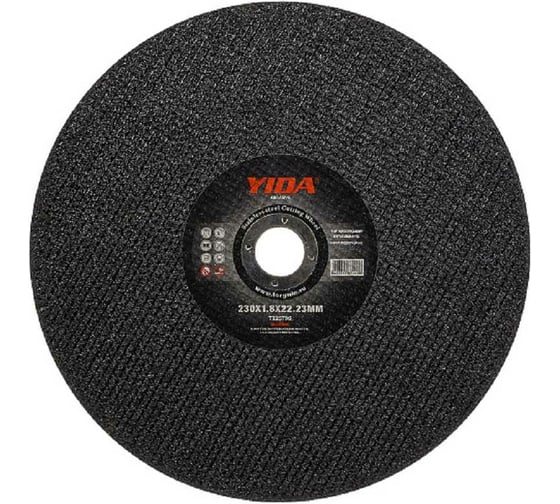Круг отрезной по нержавеющей стали YIDA 230x1.8x22.2 мм TORGWIN T225796