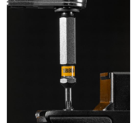 Набор бит TORX T8, 50 мм, сталь S2, шестигранный профиль, 10 шт Denzel 11666