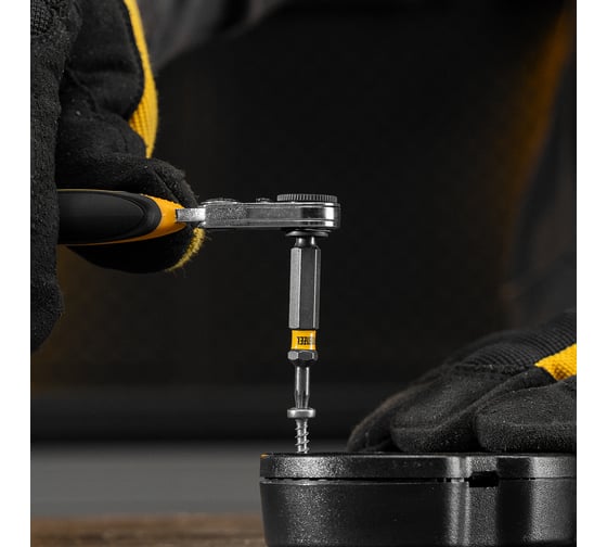 Набор бит TORX T10, 50 мм, сталь S2, шестигранный профиль, 10 шт Denzel 11667
