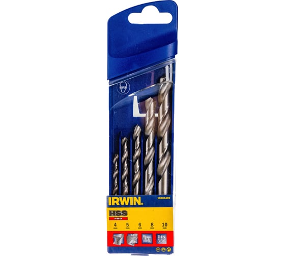 Набор сверл HSS Pro (5 шт; 4-10 мм) по металлу Irwin 10502499