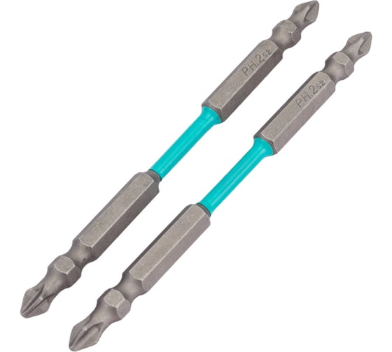 Насадки двусторонние магнитные PH2хPH2, 110 мм, 2 шт JETTOOLS W2-21-011022-2