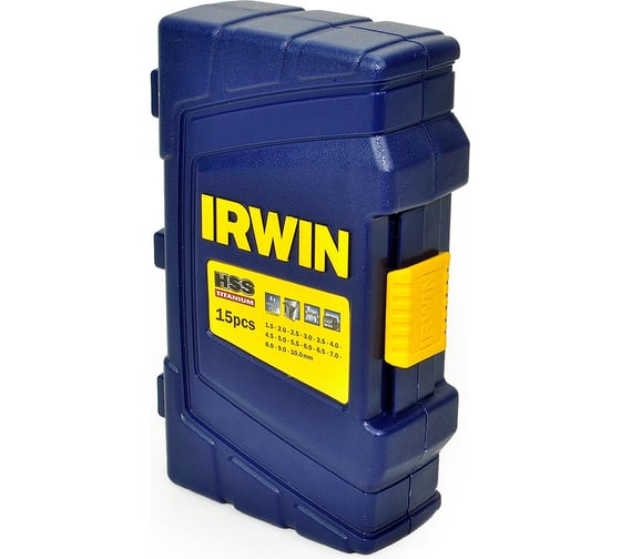 Набор сверл Titanium (15 шт; 1.5-10 мм) по металлу Irwin 10503991