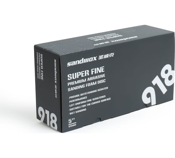 Диск шлифовальный на тканево-поролоновой основе 918 Superfine foam (150 мм, Р1000, 20 шт) SANDWOX 918.150.1000