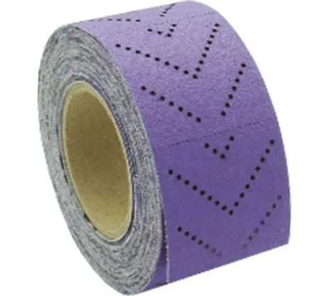 Рулон шлифовальный на пленочной основе 328 Purple Zirconia (70 мм, 12 м, Р80, 1 рулон) SANDWOX 328.070.080