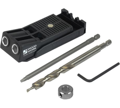 Кондуктор на 2 гильзы для соединений под углом Pocket-Hole WOODWORK PHJ-02