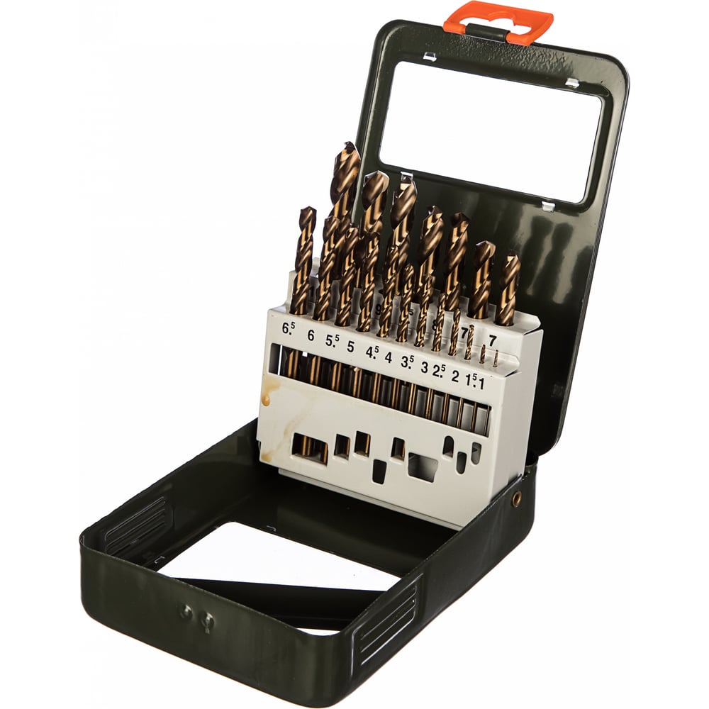 Набор сверл (19 шт; 1-10 мм; Cobalt 5%) по металлу Дело Техники 211219 ...