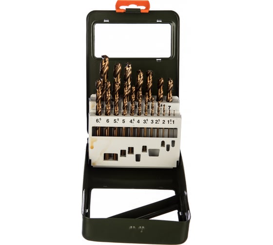 Набор сверл (19 шт; 1-10 мм; Р6М5К5) по металлу Дело Техники 211219 ...