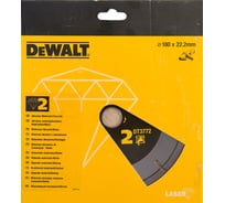 Диск алмазный сегментный по абразивным материалам для УШМ (180х22,2х2,4 мм) DeWALT DT 3772