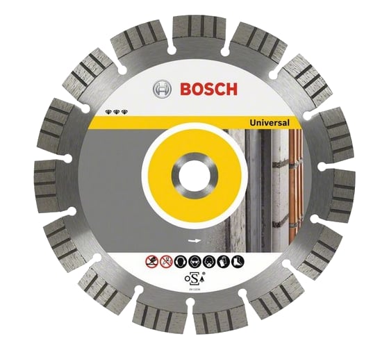 Диск алмазный отрезной Best for Universal and Metal (230х22.2 мм) для УШМ Bosch 2608602665 1