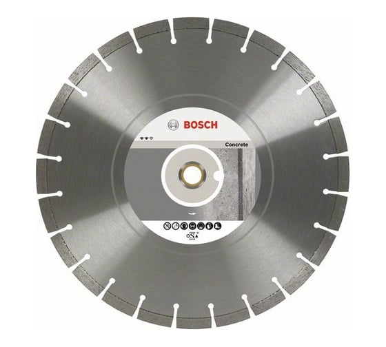 Диск алмазный отрезной Expert for Concrete (350х20/25.4 мм) для настольных пил Bosch 2608602561 1