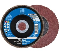 Круг шлифовальный лепестковый PFC 125 A80 SG STEELOX PFERD 67708125