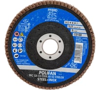 Круг шлифовальный лепестковый PFC 125 CO-COOL 60 SG STEELOX PFERD 67760625