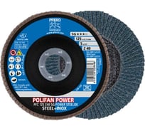 Круг шлифовальный лепестковый PFC 125 Z40 SG POWER STEELOX PFERD 67784125