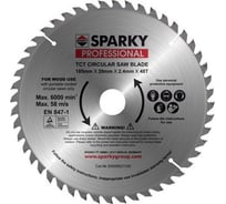 Диск пильный (185х20 мм; T48) по дереву Sparky 20009521100