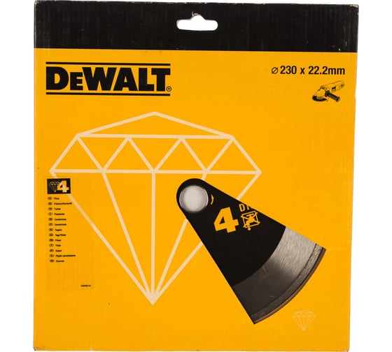 Диск алмазный отрезной (230х22.2 мм) для УШМ DEWALT DT 3738