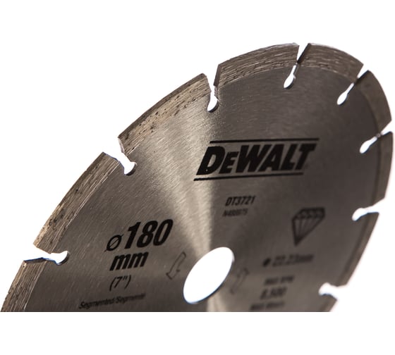 Диск алмазный отрезной (180х22.2 мм) для УШМ DEWALT DT 3721