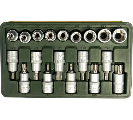 Набор головок и головок со вставками TORX Дело Техники 623719 (1/2", 19шт.)