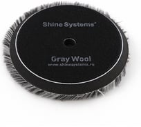 Полировальный круг из серого меха Gray Wool Pad 130 мм Shine systems SS531