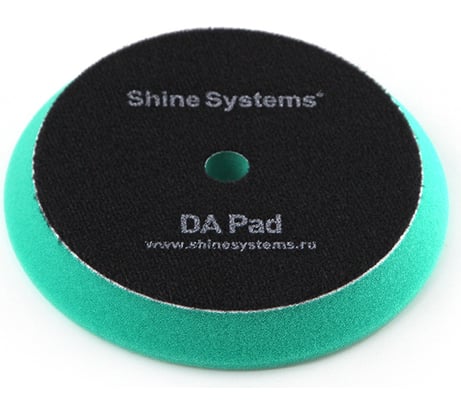 Полировальный круг экстра твердый DA Foam Pad Green 130 мм, зеленый Shine systems SS562