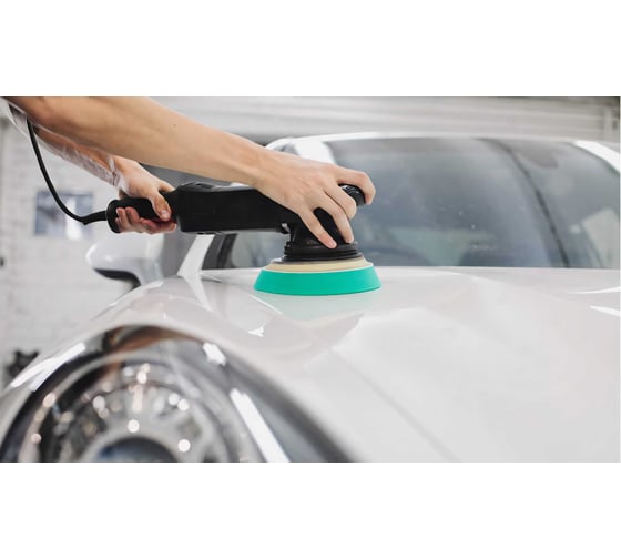 Полировальный круг экстра твердый DA Foam Pad Green 130 мм, зеленый Shine systems SS562