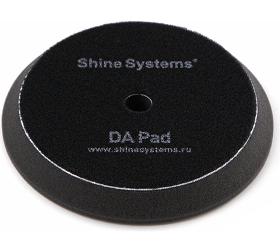 Полировальный круг ультрамягкий DA Foam Pad Black 130 мм, черный Shine systems SS557 1
