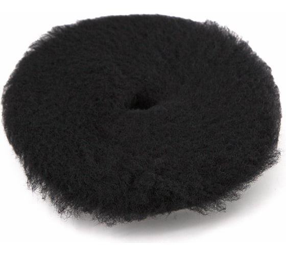 Полировальный круг из черного меха Black Wool Pad 155 мм Shine systems SS539