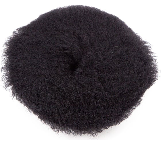 Полировальный круг из черного меха Black Wool Pad 125 мм Shine systems SS623