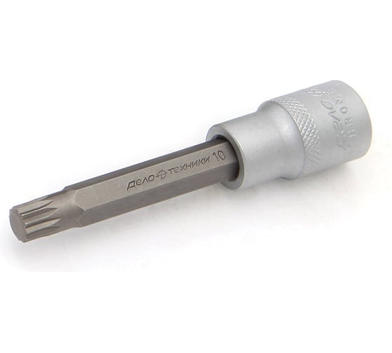 Головка со вставкой Дело Техники 1/2", SPLINE M10, длина 100мм 625460