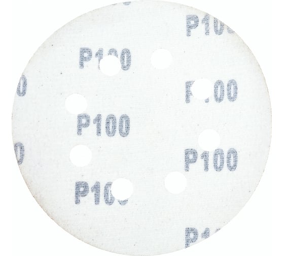 Круги шлифовальные 5 шт. (125 мм; Р100; 8 отверстий) FIT IT 39665