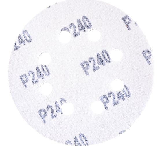 Круги шлифовальные 5 шт. (125 мм; Р240; 8 отверстий) FIT IT 39669