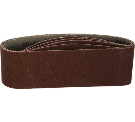 Ремень шлифовальный водостойкий 5 шт. (75х533 мм; Р100) FIT IT 39695