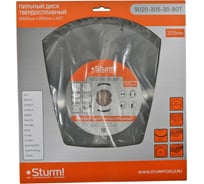 Диск пильный 305х30 мм, 80T Sturm 9020-305-30-80T