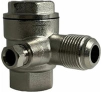 Обратный клапан для компрессора резьба внутренняя и наружная F3/8"хM3/8" Pegas pneumatic 4330