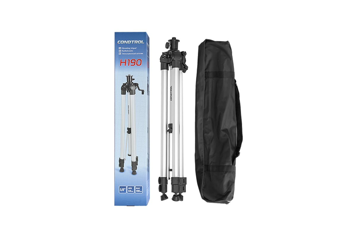 Штатив с элевационной головкой Condtrol H190 2-17-023, 5/8" - выгодная ...