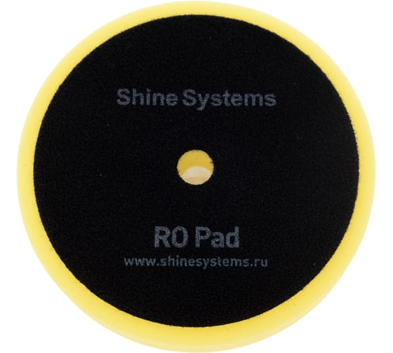 Круг полировальный полутвердый желтый RO Foam Pad Yellow 130 мм Shine systems SS548