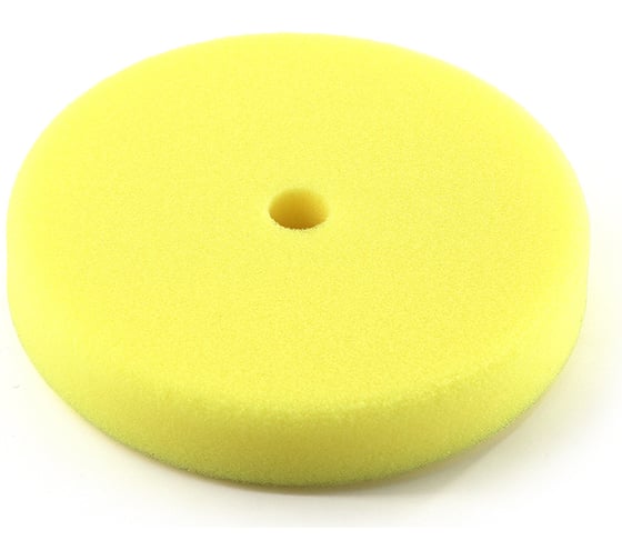 Круг полировальный полутвердый желтый RO Foam Pad Yellow 130 мм Shine systems SS548 1