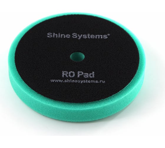 Круг полировальный твердый зеленый RO Foam Pad Green 130 мм Shine systems SS549