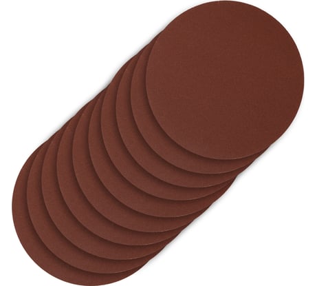 Круг абразивный на ворсовой подложке под липучку 10 шт, 125 мм, P400 СИБРТЕХ 738747