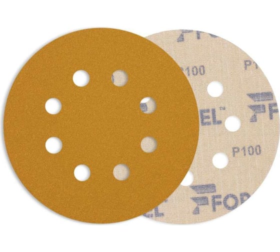 Диск DIAMOND 125 мм, 8 отверстий, P100, 100 шт Formel 81951120100 1