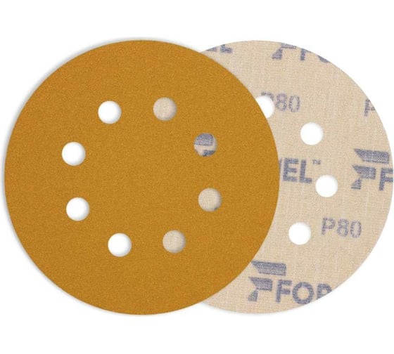 Диск DIAMOND 125 мм, 8 отверстий, P80, 100 шт Formel 81951120080 1