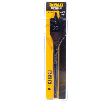 Сверло перьевое по дереву (22х152 мм) DEWALT DT 4769