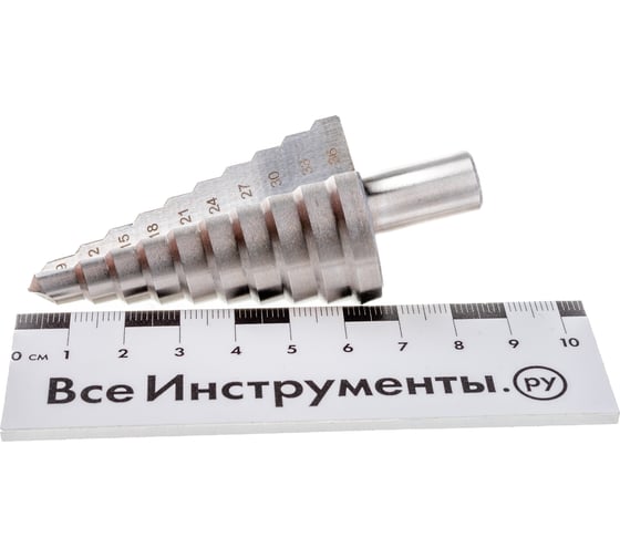 Сверло ступенчатое (9-36 мм; 9 ступеней; HSS) по металлу FIT IT 36399