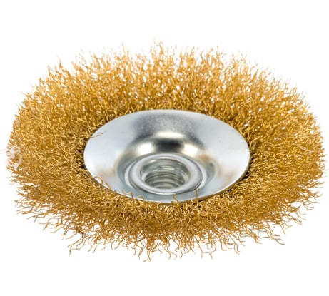 Корщетка-колесо с наклоном (100 мм; М14) для УШМ FIT IT 39050