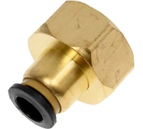 Фитинг прямой трубки ПВХ внутренняя резьба M22х1.5 мм - 8 мм, 10 шт Дали-Авто DA-01310